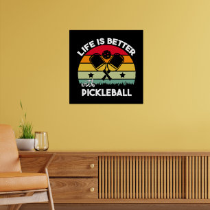 Poster A vida é melhor com Pickleball