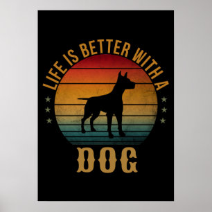 POSTER A VIDA É MELHOR COM UM CÃO