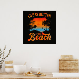 Poster A vida é melhor na praia