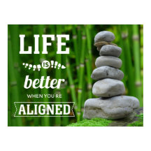 A vida é melhor quando você está alinhado Zen Chir