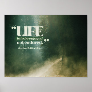 Poster A Vida É Para Ser Desfrutada