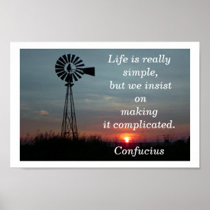 Poster A vida é simples