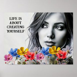 Poster A vida é sobre se criar