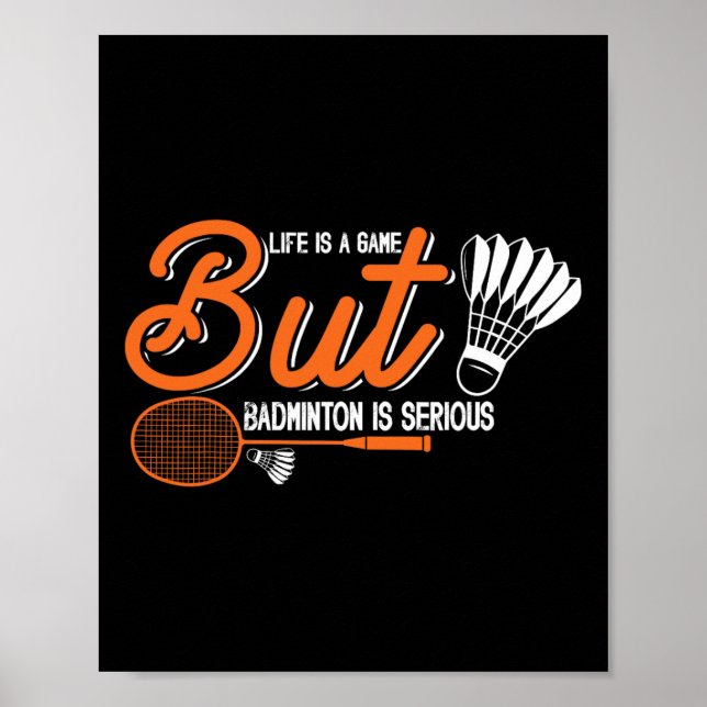 Poster A Vida É Um Jogo Mas Dminton É Sério 2 (Frente)