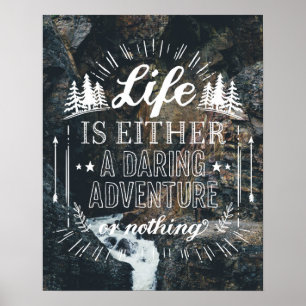 Poster A vida é uma aventura audaz ou nada