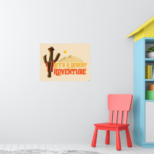 Poster A vida é uma aventura desértica