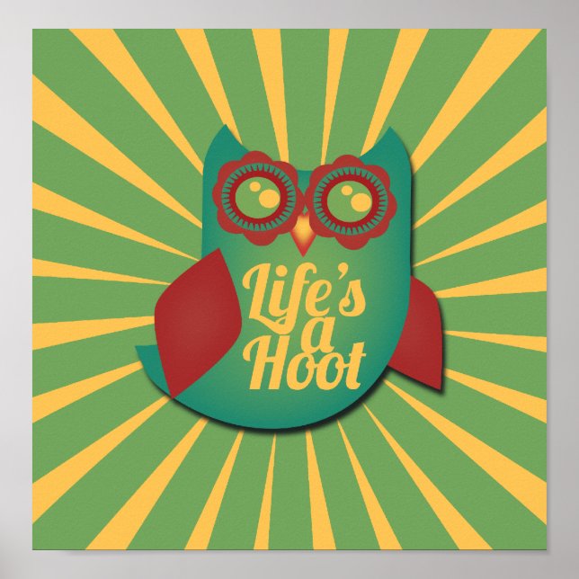 Póster A vida é uma coruja Hoot (Frente)