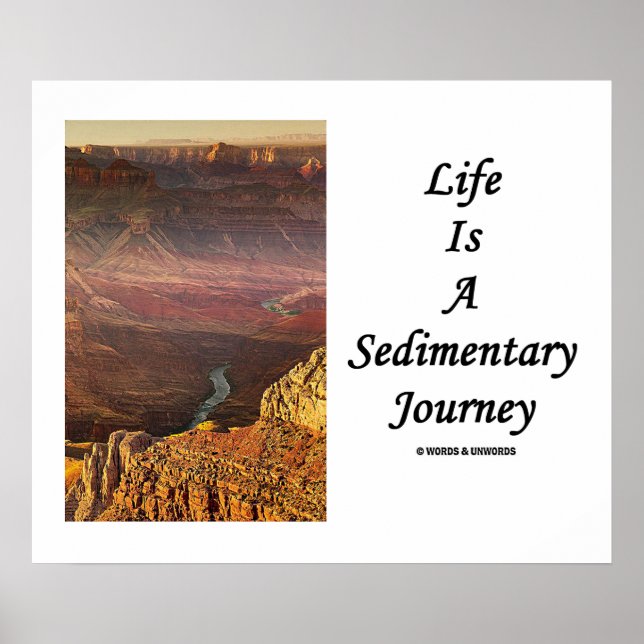 Póster A Vida É Uma Jornada Sedimentar (Grand Canyon) (Frente)