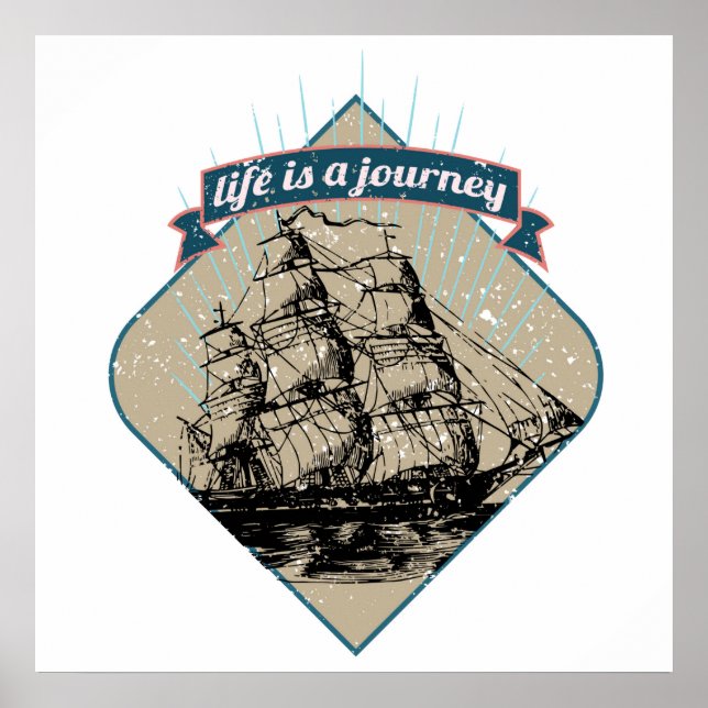 Poster A Vida É Uma Viagem (Frente)