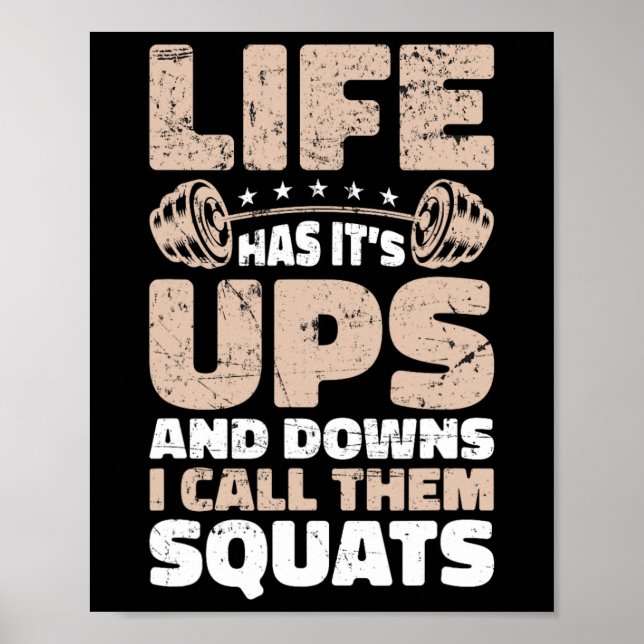 Poster A vida é Ups e Downs Eu os chamo de Bod de Quadrin (Frente)