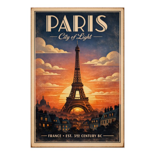 Póster A vida em Paris (Frente)