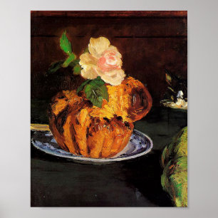 Poster "A vida eterna" com Brioche por Édouard Manet