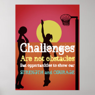 Poster A vida Inspirativa desafia a cotação do netball
