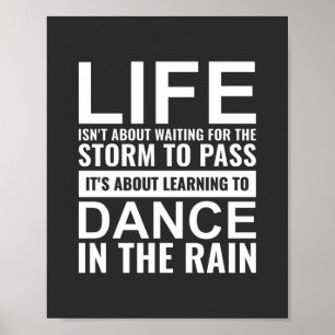 Poster A vida não é sobre esperar por Inspiração