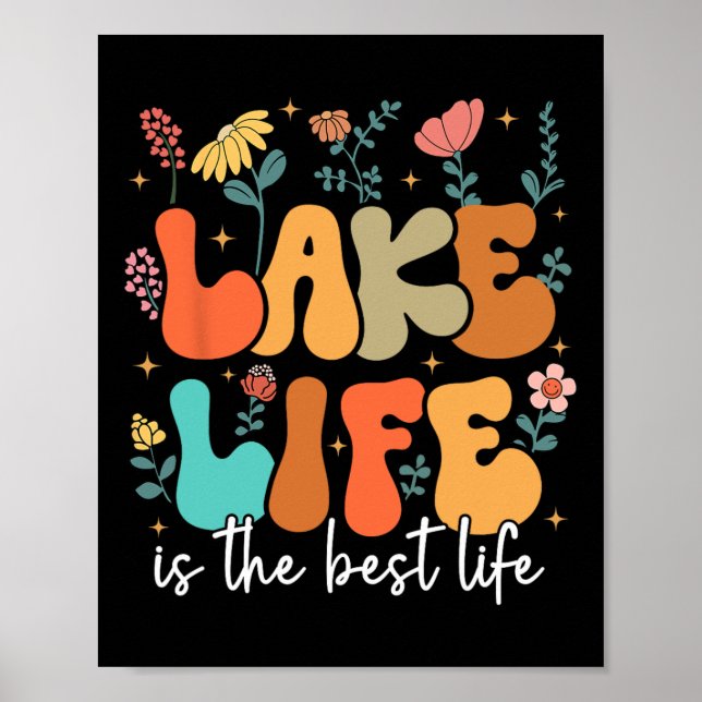 Poster A vida no lago é a melhor vida Vibrações do lago F (Frente)