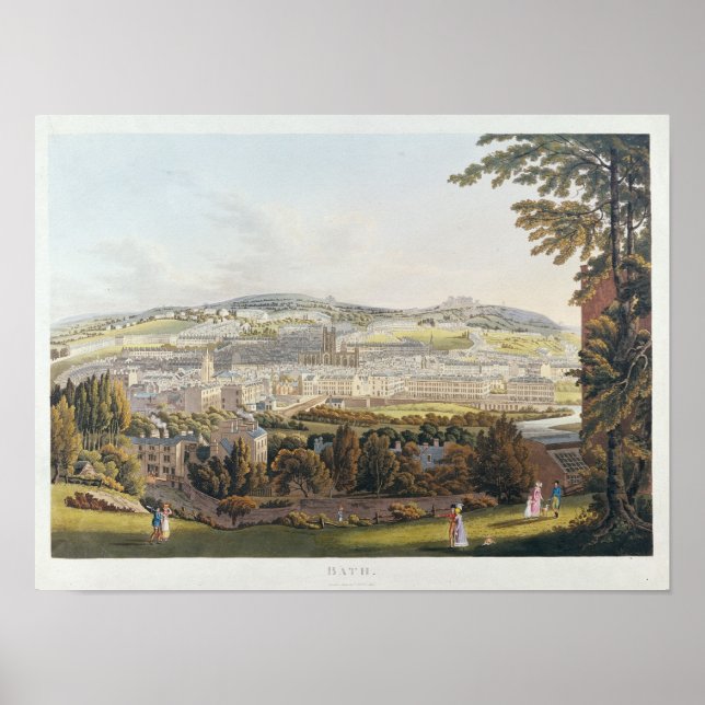 Póster A View of Bath, 1817 (Frente)