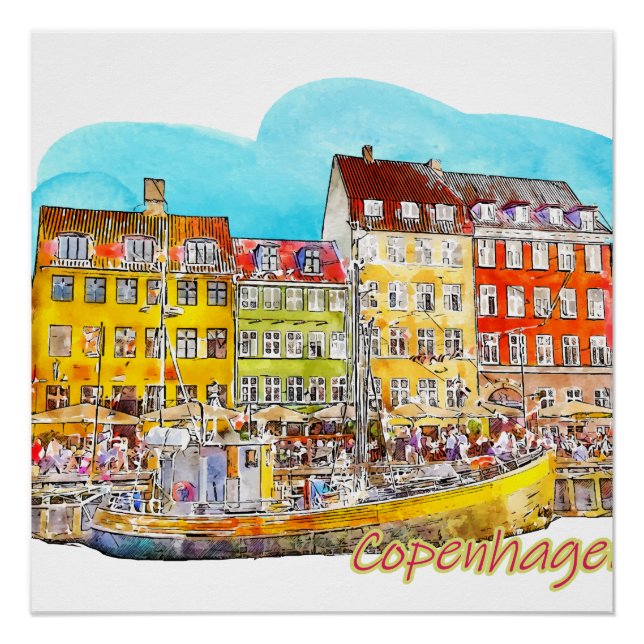 Póster A view of Copenhagen (Frente)