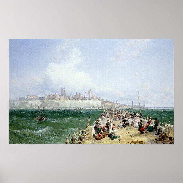 Póster A View of Margate from the Pier, 1868 (Frente)