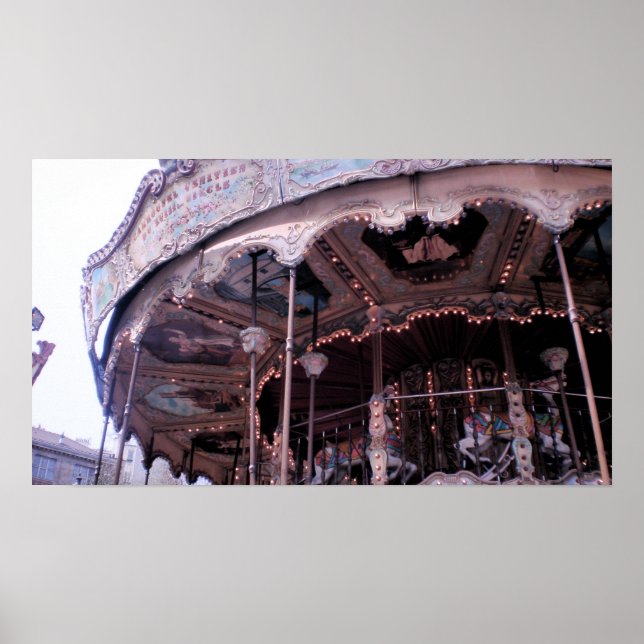 Póster A Vintage Carousel (Frente)