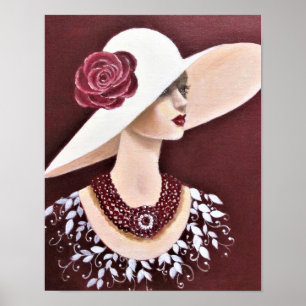 Póster A Vintage Society Lady