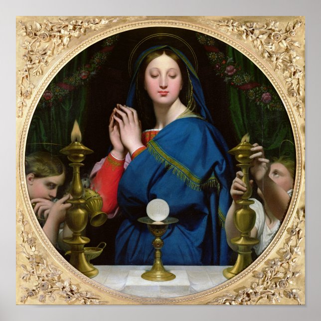 Póster A Virgem do Anfitrião, 1854 (Frente)