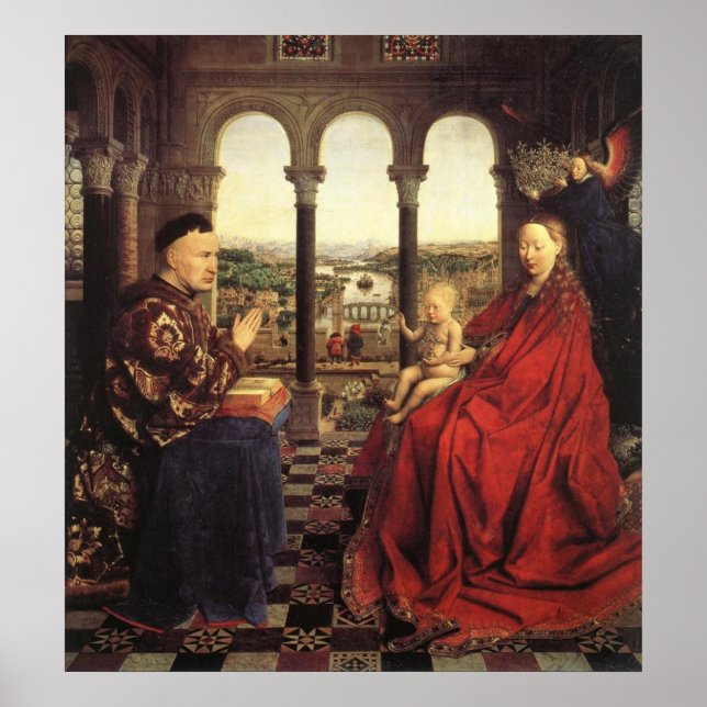 Póster A Virgem do Chanceler Rolin (Frente)