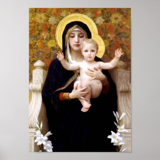 Poster A Virgem dos Lírios (La Vierge au Lys) (Frente)