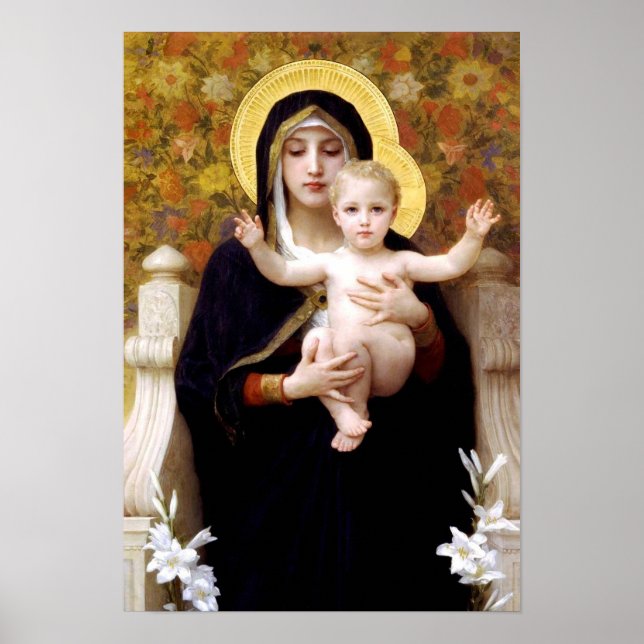 Póster A Virgem dos Lírios (La Vierge au Lys) (Frente)