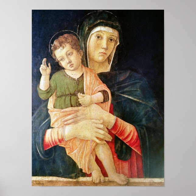 Póster A Virgem e a Bênção Infantil, 1460-70 (Frente)