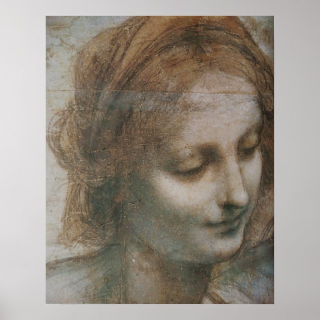 Poster A Virgem e a Criança com Rua Anne e Rua John (Frente)