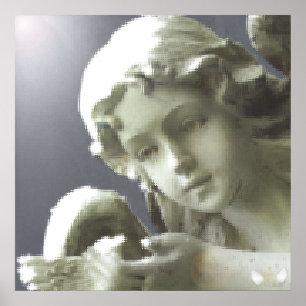 Póster A visão angélico do brilho do guardião