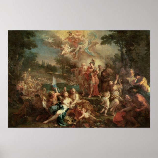 Poster A Visão de Aeneas nos Campos Elísios (Frente)