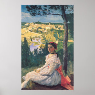 Poster A visão de Frédéric Bazille sobre a aldeia