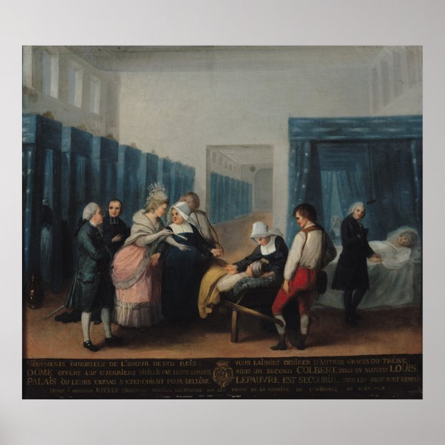 Póster A visita de Monsieur e Madame Necker (Frente)