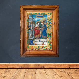 Poster A Visitação da Rua Elizabeth Manuscrito medieval