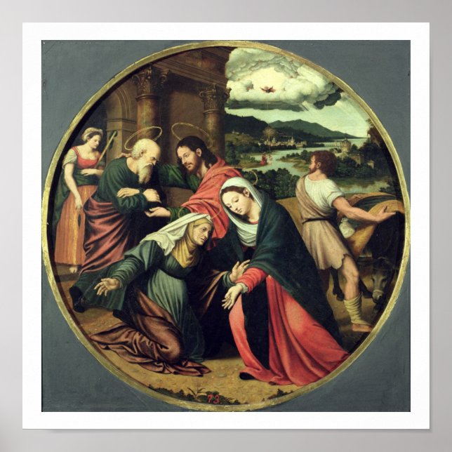 Póster A Visitação (óleo no painel) 2 (Frente)