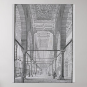 Póster A vista do santuário da mesquita de Moyed, plat