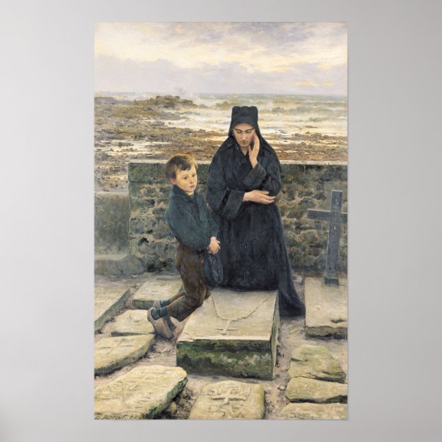 Póster A Viúva do Ile de Sein, 1880 (Frente)