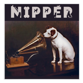 Póster A Voz do Mestre Nipper O Cão