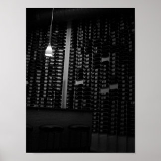 Póster a wall of wine