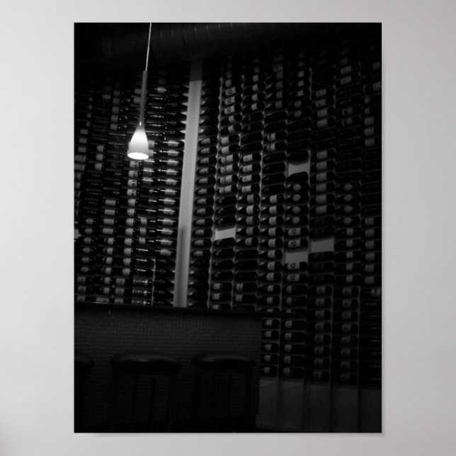 Póster a wall of wine (Frente)