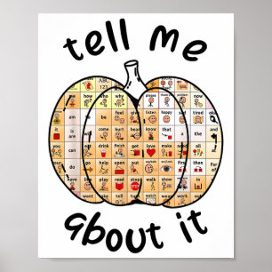 Poster Aac Pumpkin Me Fala Sobre Isso Fala Patologia