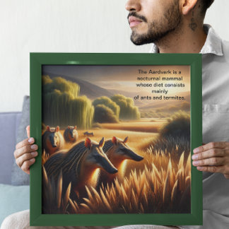 Poster Aardvark Harmony na Natureza