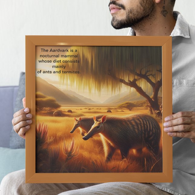 Poster Aardvark Serene Wildlife Harmony (Criador carregado)