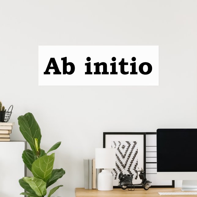 Poster Ab initio (Escritório em casa)