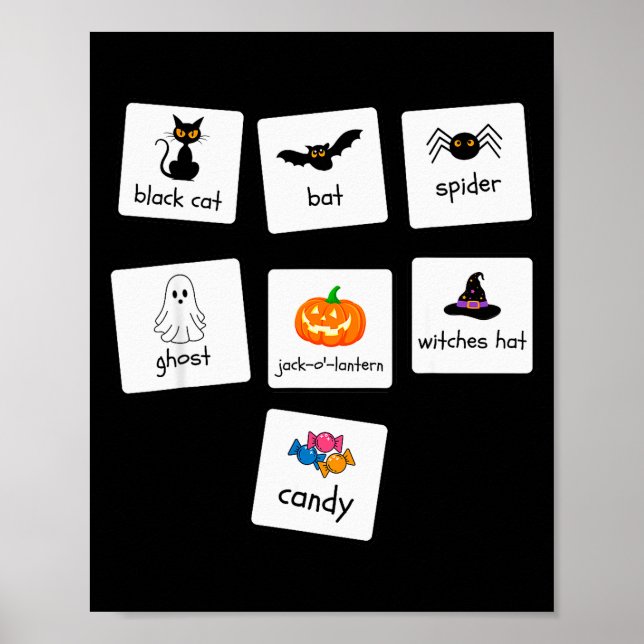 Poster Aba Halloween Special Education Teacher Behavior Y (Frente)