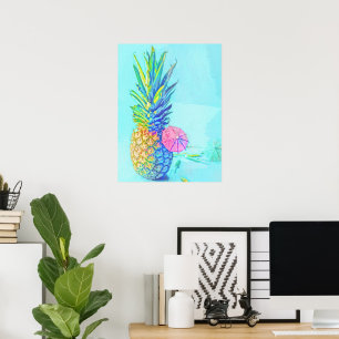 Poster Abacaxi Tropical