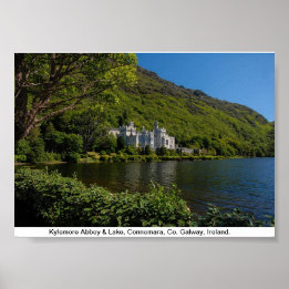 Poster Abadia de Kylemore, Connemara, Co. Galway Irlanda