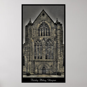 Póster Abadia de Paisley, Glasgow, Scotland