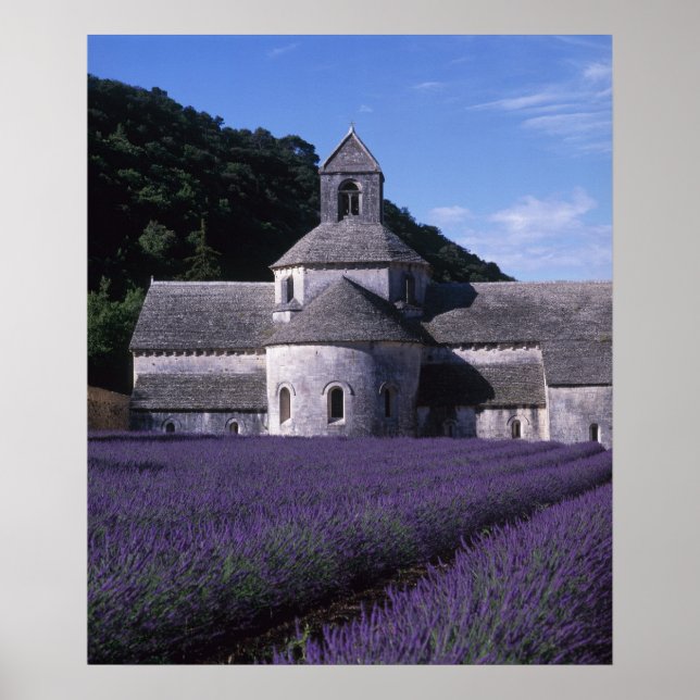 Póster Abadia de Senanque, Gordes, Vaucluse, Provença, 2 (Frente)